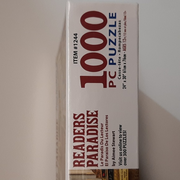 White Mountain Readers Paradise 1000 piece puzzle - Picture 3 of 3